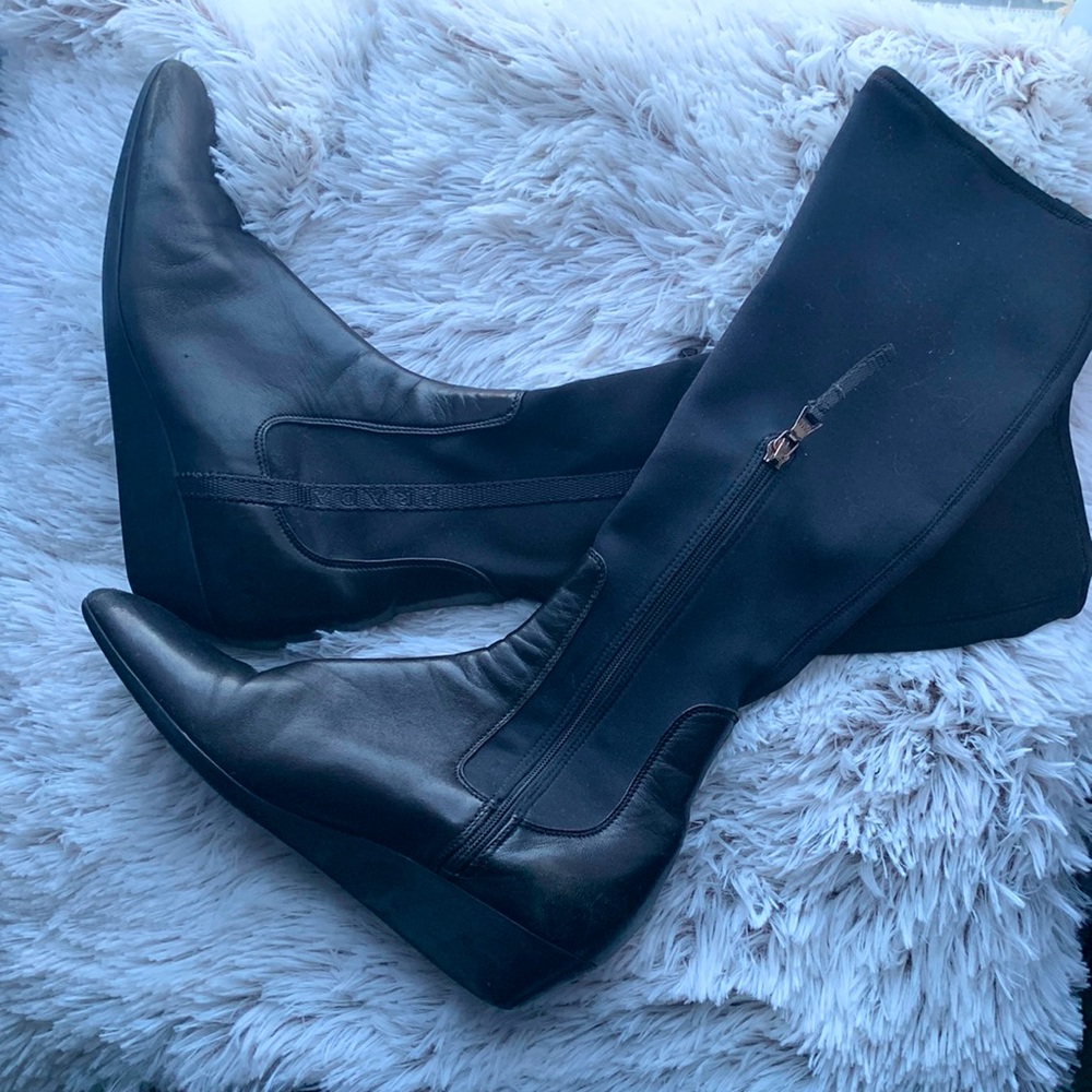 Black Prada Boots Sz 5.5
